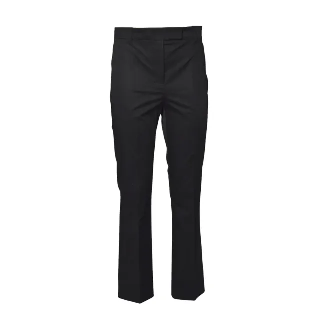 S Max Mara Felice pantalone nero raso cotone
