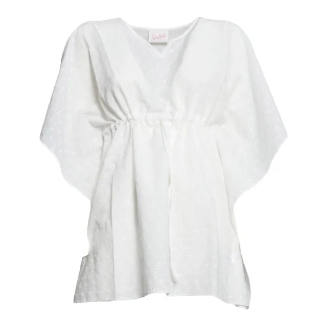 Saint Barth Kate KAT0001 caftano bambina bianco