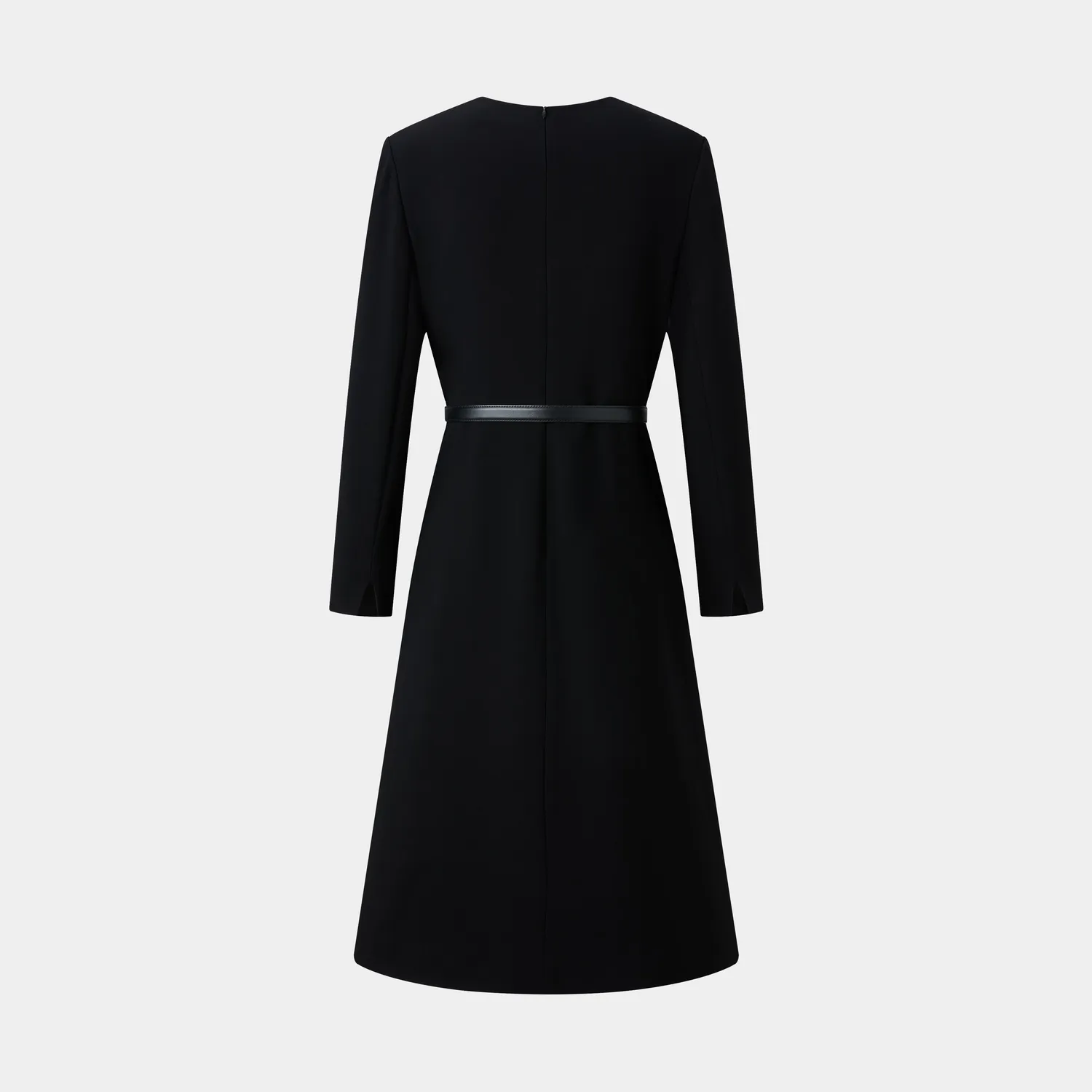 PORTS Little Black abito nero spacco bianco