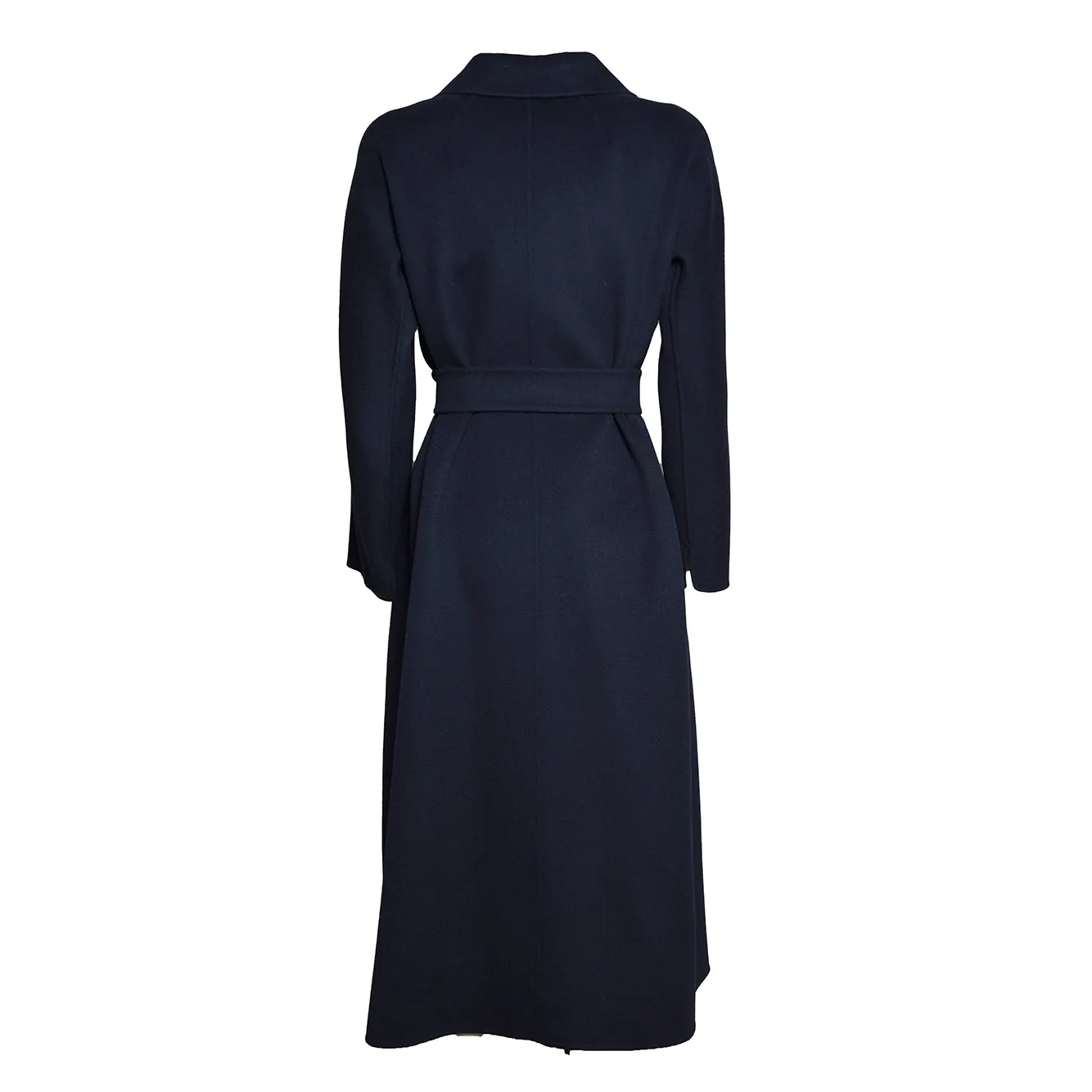 Max Mara Esturia cappotto lana blu notte pura lana