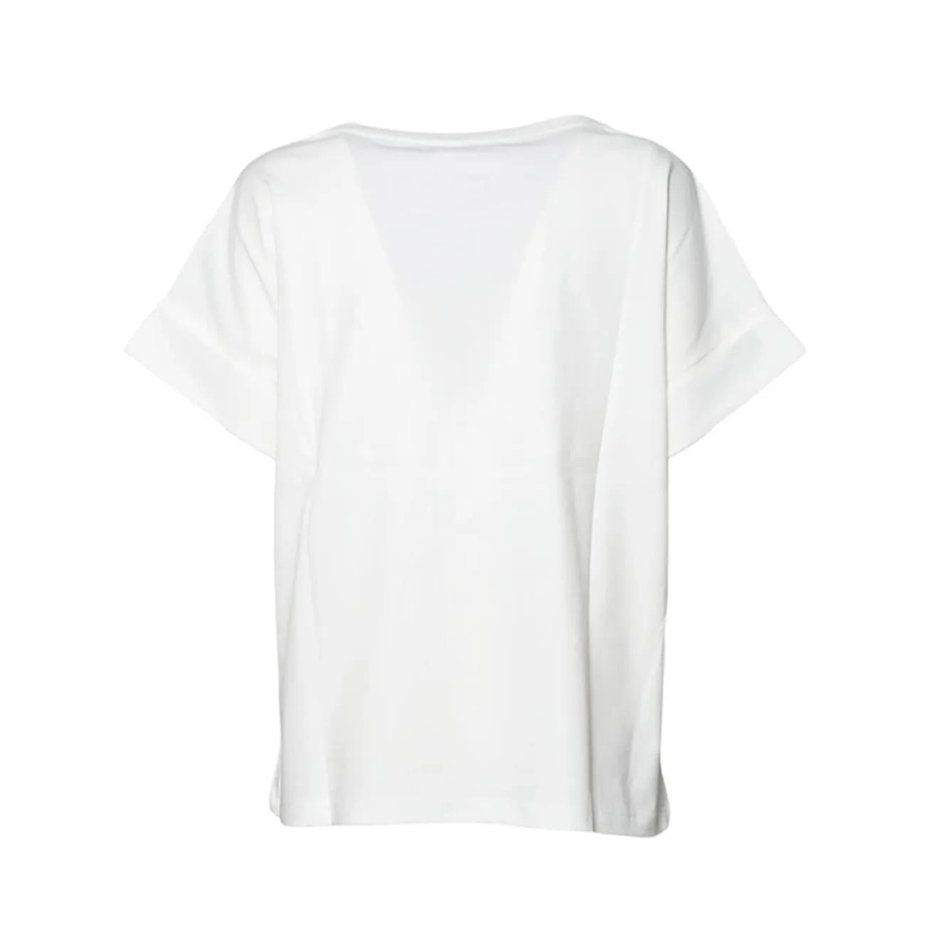 Solotre M1D0125 t-shirt bianca cotone girocollo