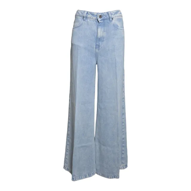 Solotre M1AB0168 Jeans donna denim blu classico