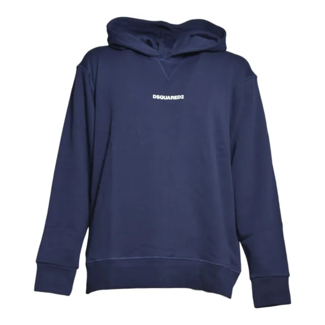 Dsquared2 Junior felpa DQ3557 DQ864 blu cotone ragazzo