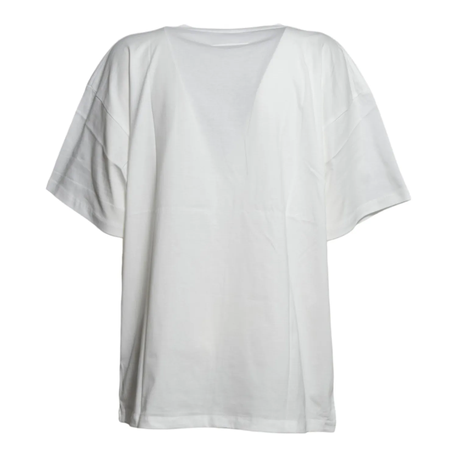 MM6 M61117MM02YM6102 t-shirt bimbo panna cotone