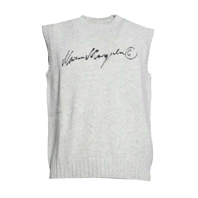 MM6 Maison Margiela SH0FB0028 gilet grigio lana