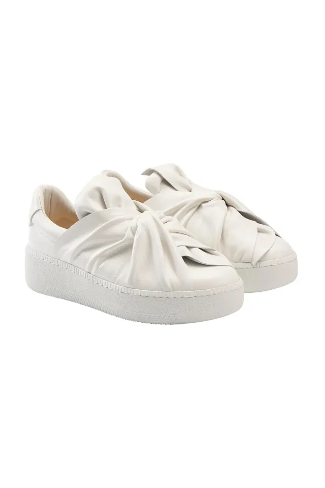 PORTS Iconic Bee sneakers platform bianco ottico
