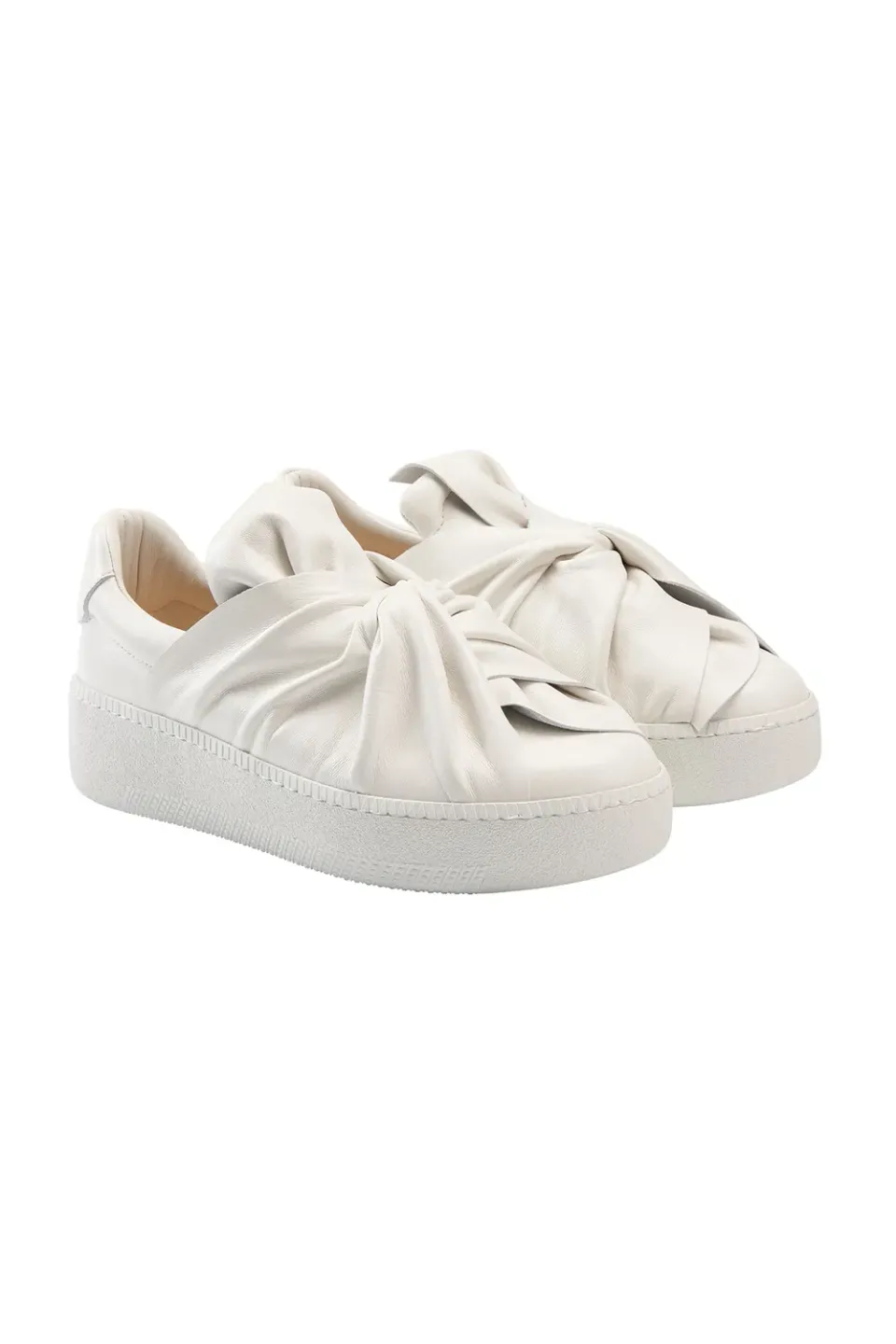 PORTS Iconic Bee sneakers platform bianco ottico
