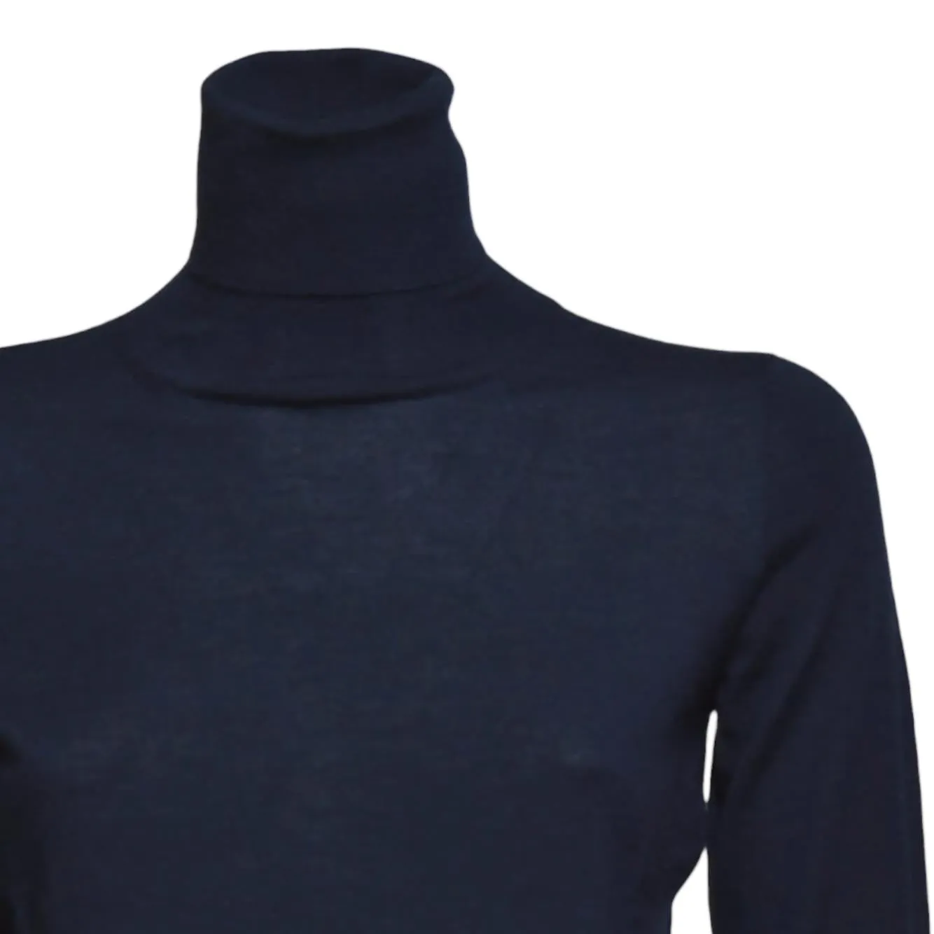 Max Mara Veloce dolcevita donna blu cashmere taglia L