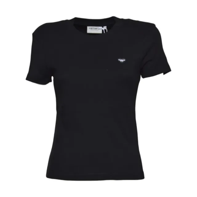 Carhartt WIP I037170 t-shirt patch cuore nero
