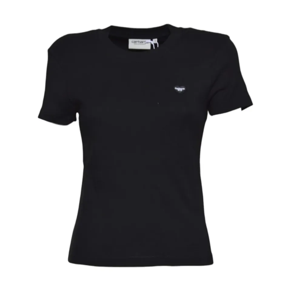 Carhartt WIP I037170 t-shirt patch cuore nero