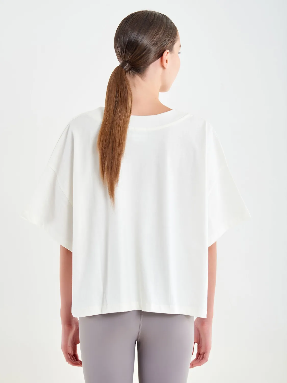 Vicolo T-Shirt Over Ricamo Naturale Taglia Unica