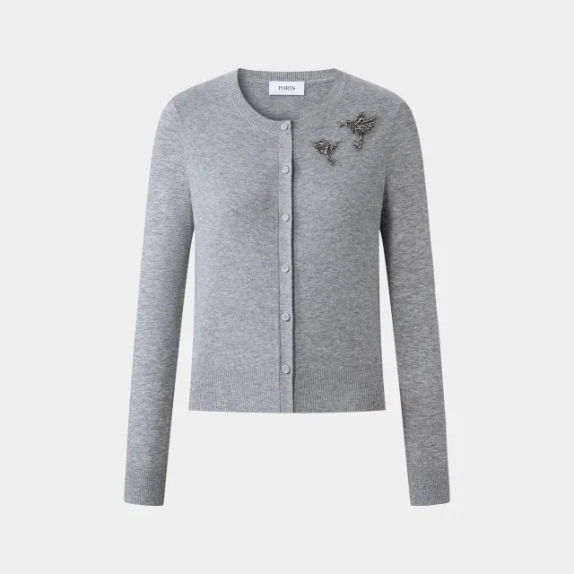 Ports SQ9K008WKF033 cardigan highland mist morbido