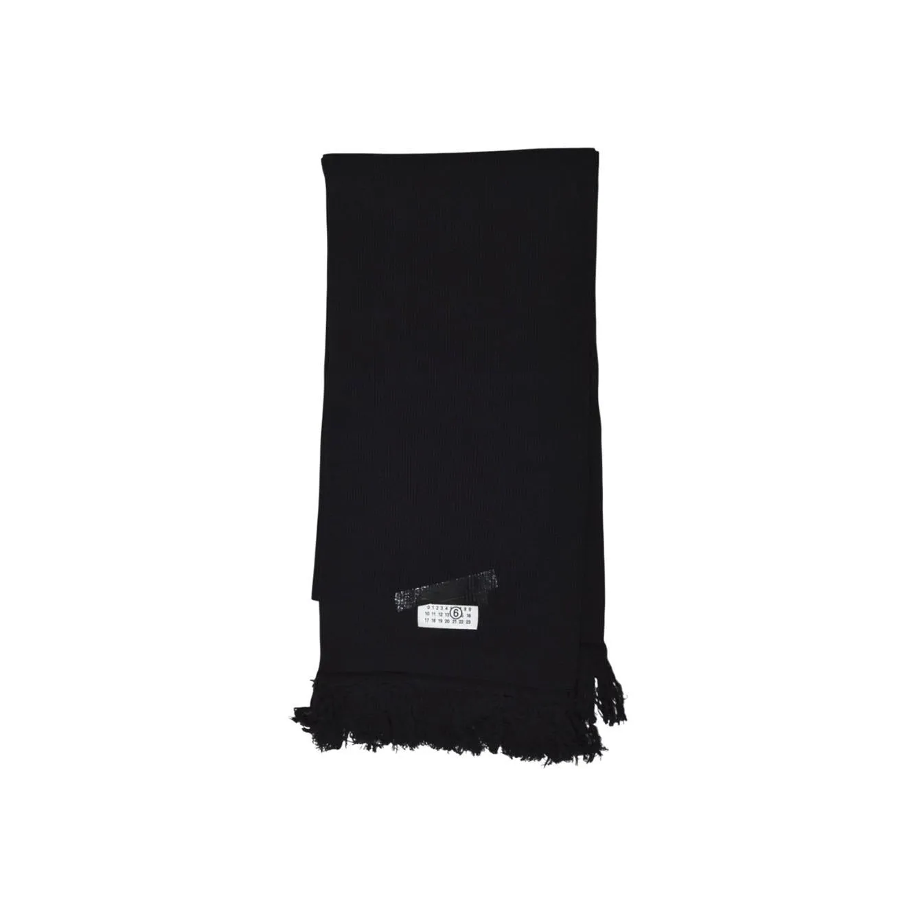 MM6 Maison Margiela SH2TE0004 sciarpa nera lana