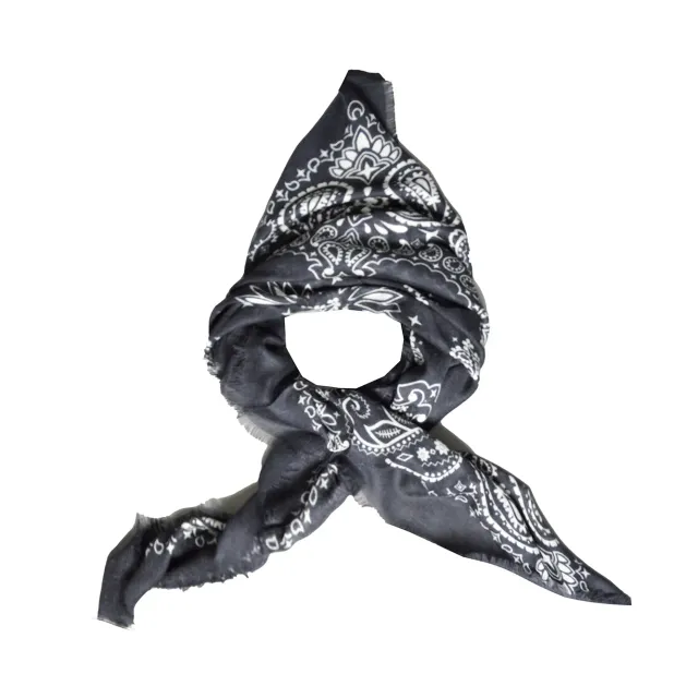 MC2 Saint Barth FOD0002 foulard bandana nero maxi
