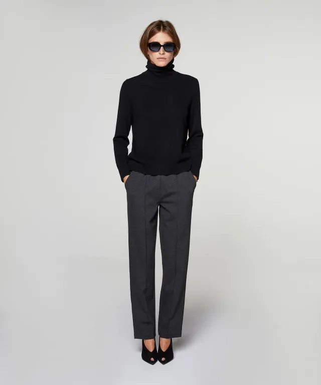 Rodier maglione dolcevita donna cachemire nero