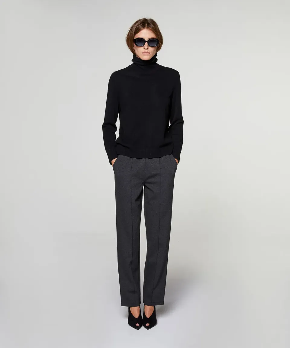 Rodier maglione dolcevita donna cachemire nero