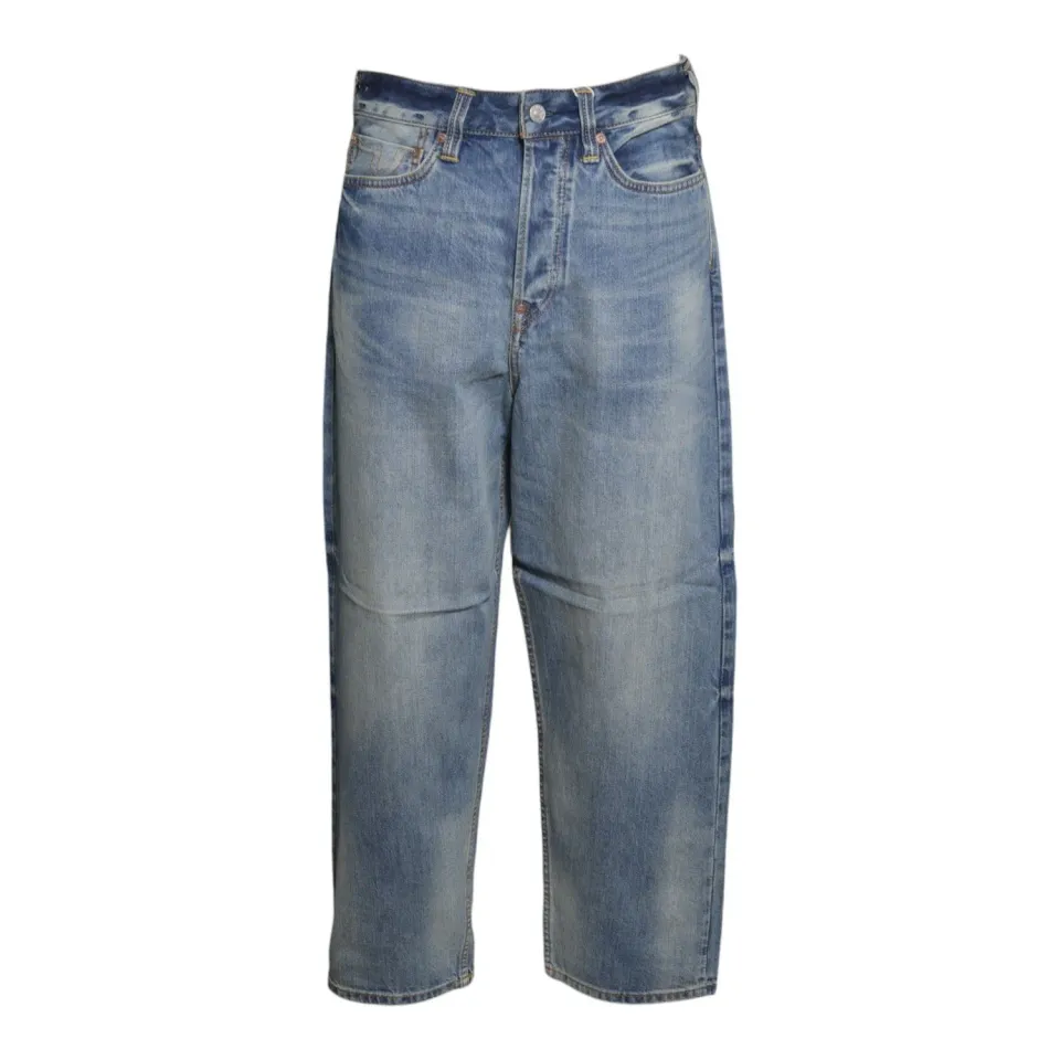 Evisu Daicock 2EAHTM5JE1246 jeans uomo indigo stampa ecru