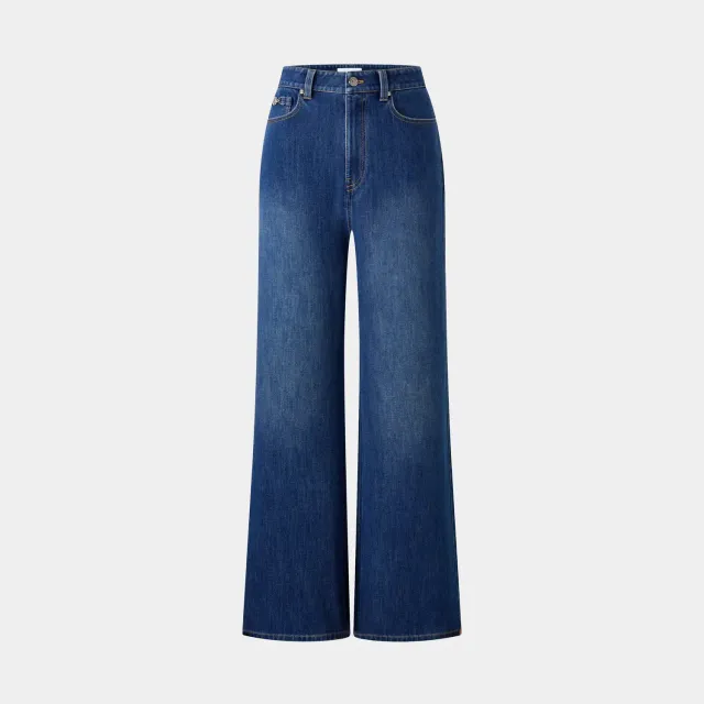 PORTS Wide-Leg jeans baby blue gamba larga