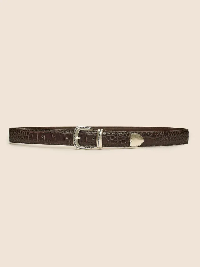Paul Taylor cintura stampa cocco moro 3 cm testa di moro