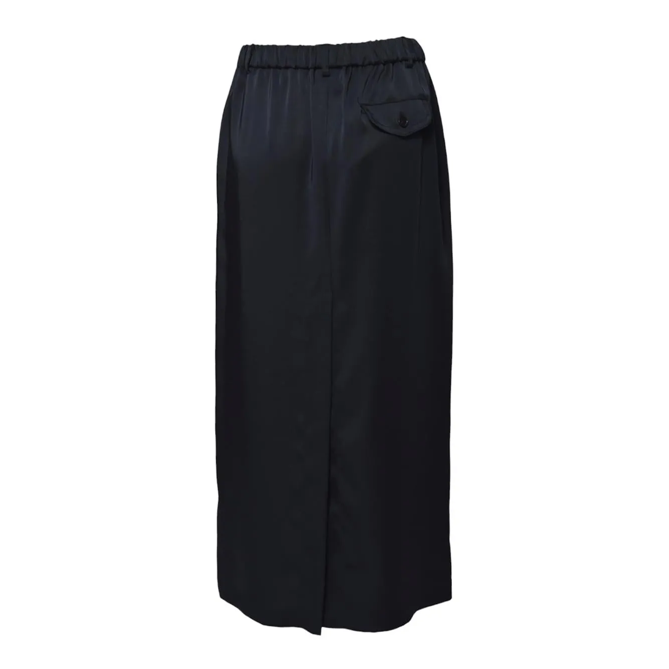 Aspesi 2265L132 gonna midi blu notte tecno jersey