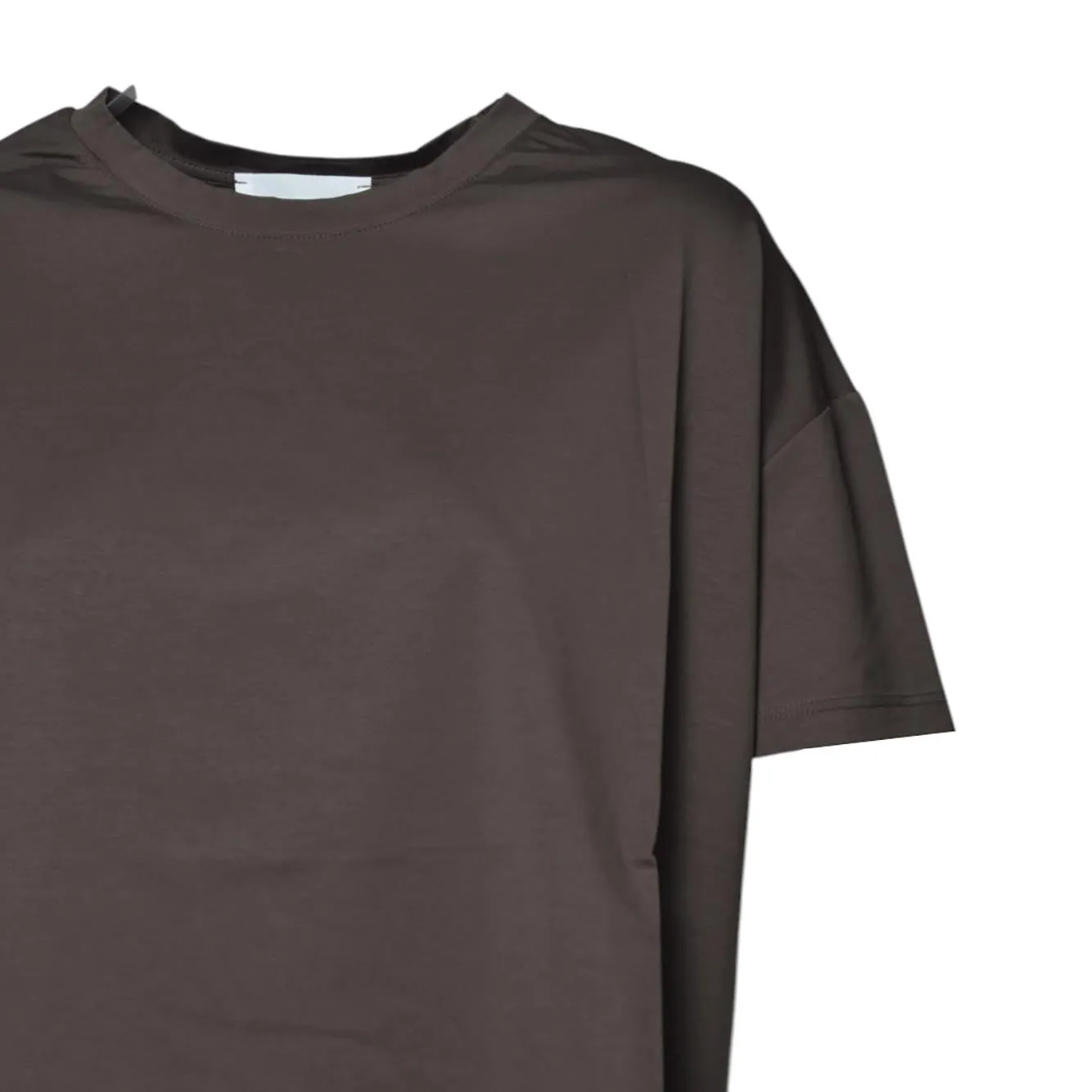 Solotre M1D0165DU67S t-shirt caffè boxy cotone