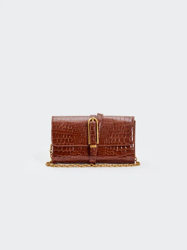 Vicolo Shibuya Belted pochette moka