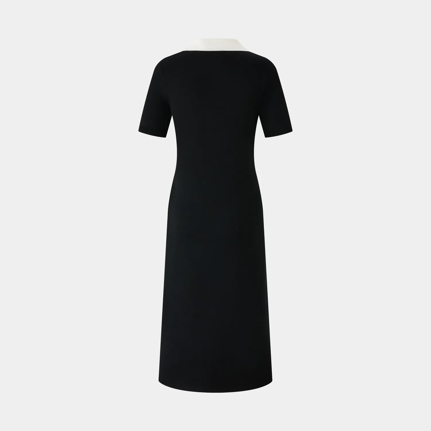 Ports LQ9K625WXF025 vestito polo nero contrasto