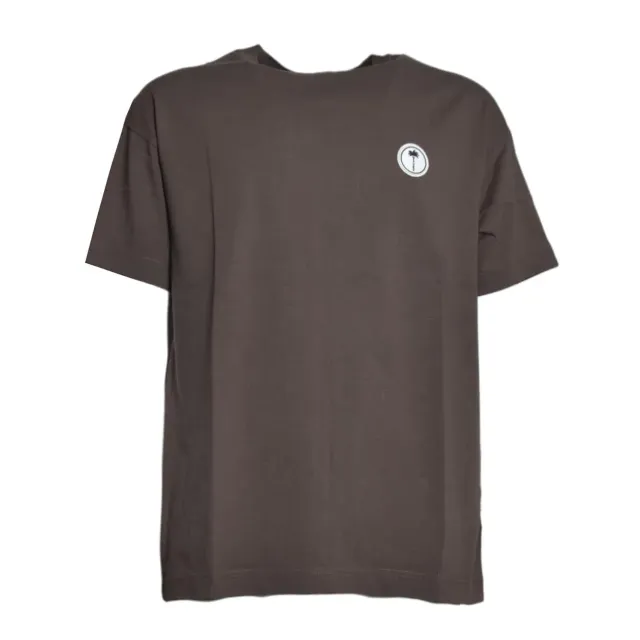Palm Angels PMAA109S26JER00B t-shirt marrone logo