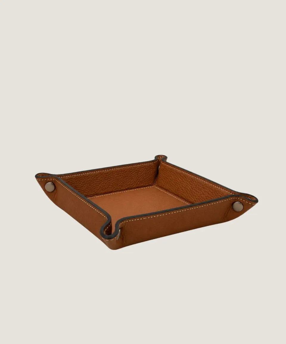 Rodier Svuotatasche Pelle Cammello Organizer