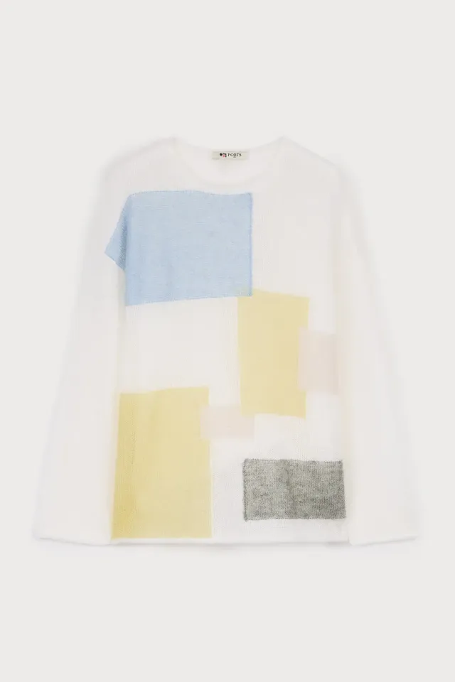 PORTS PW325KFC10 maglia mohair seta multicolor