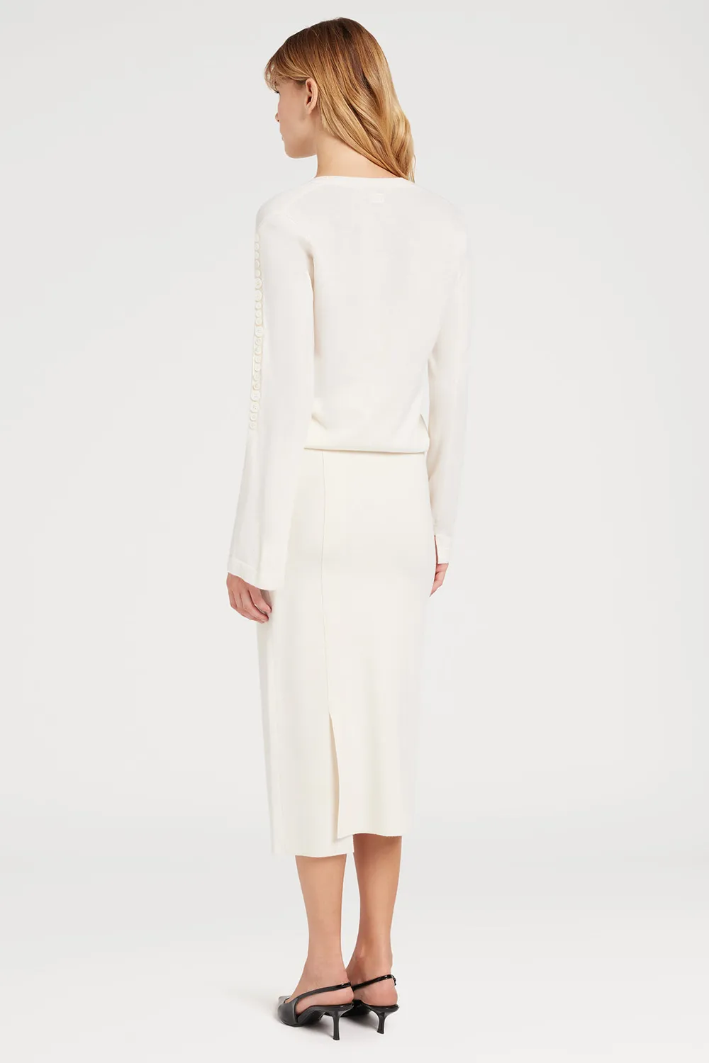 Ports 1961 PW425KFN05 Cardigan Avorio Bottoni M