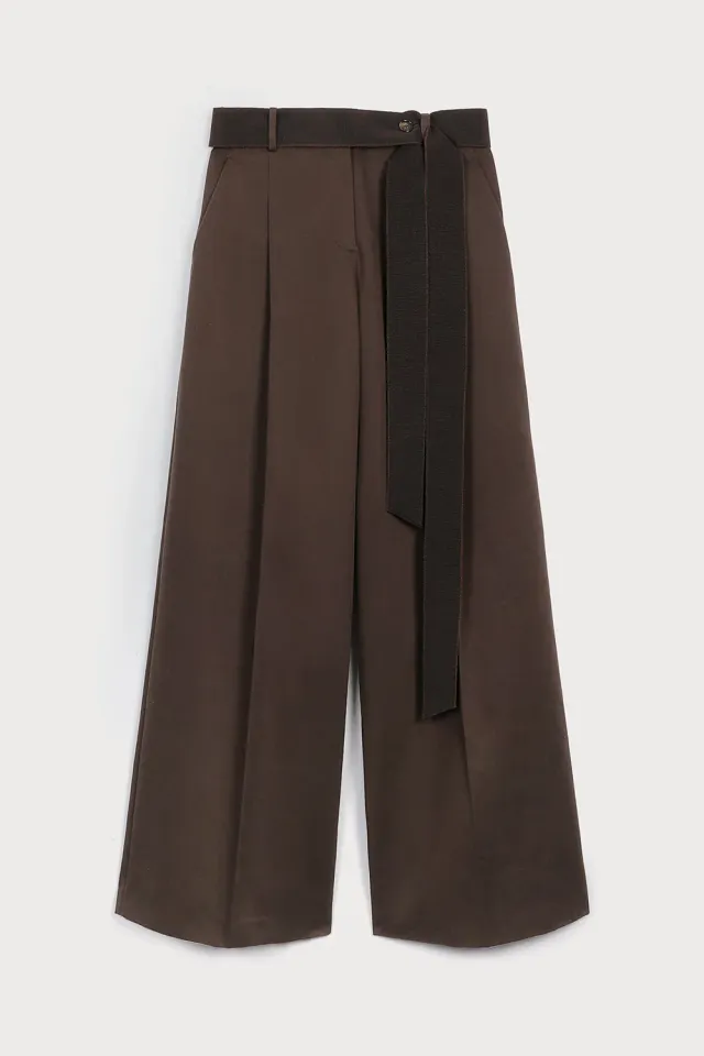 PORTS 1961 Urban Chic pantaloni marroni cotone