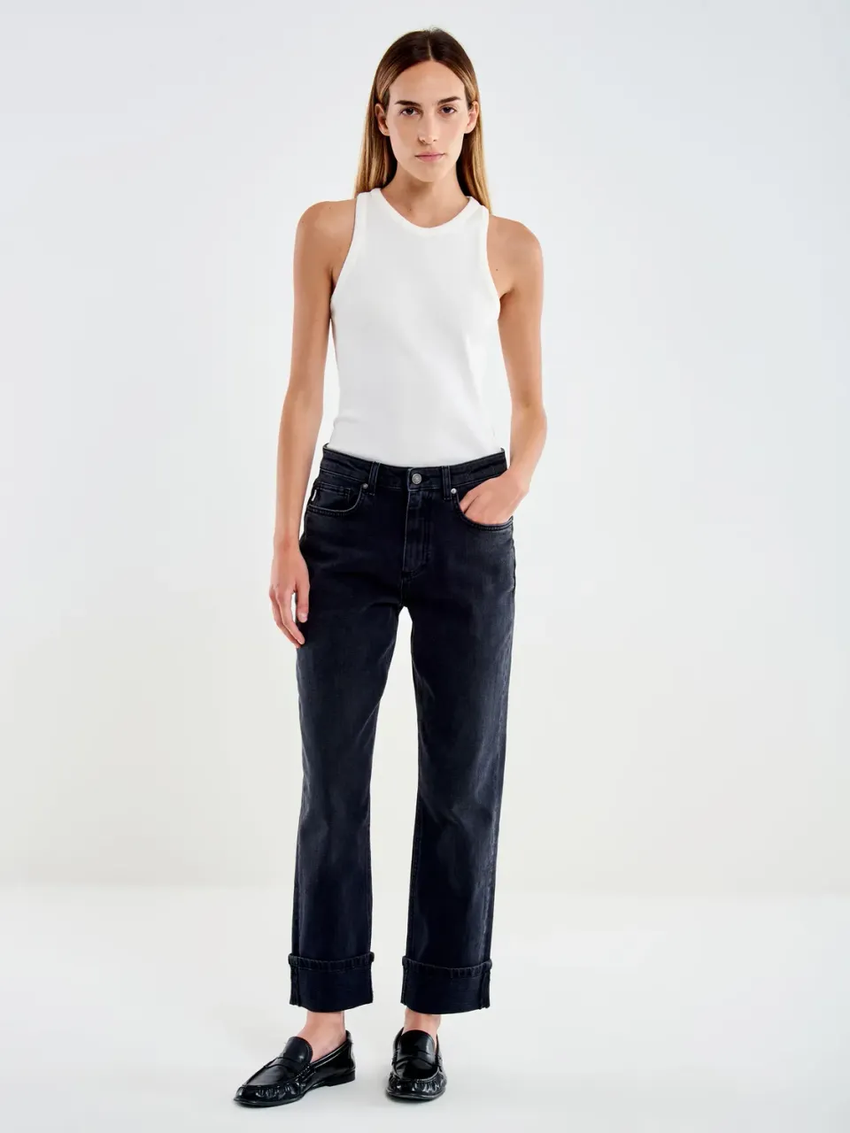 Vicolo Maggie Mom Fit jeans nero vita alta
