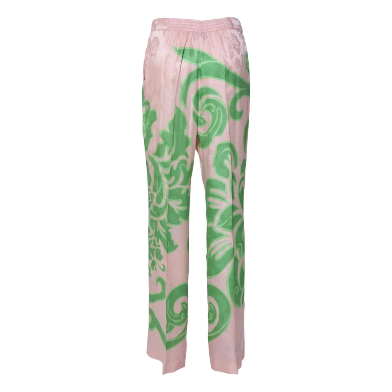 Etro WREA0014AK731 Pantalone Paisley Rosa Verde