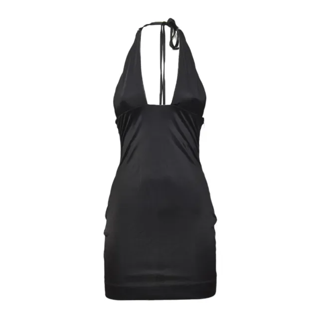 Dsquared2 S72CV0637S24586 abito jersey nero viscosa