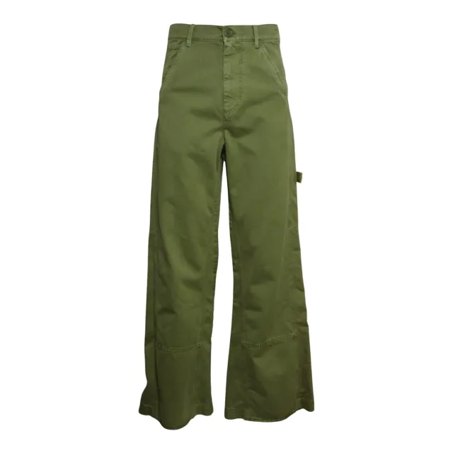 Marni PAMA0662GXUSCZ27 pantalone verde donna