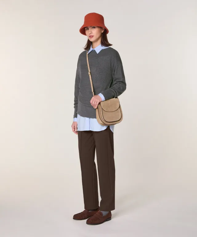 Rodier maglione scollo barchetta merino grigio scuro