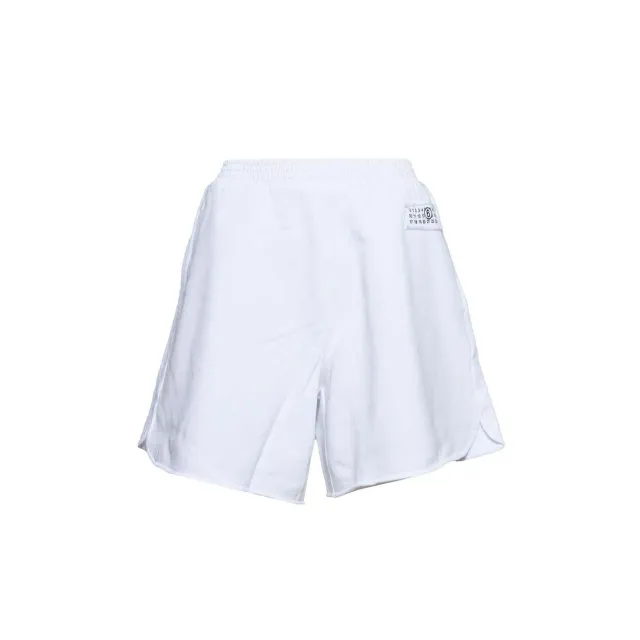 MM6 Maison Margiela Junior Bermuda M60582MM006 Bianco Logo
