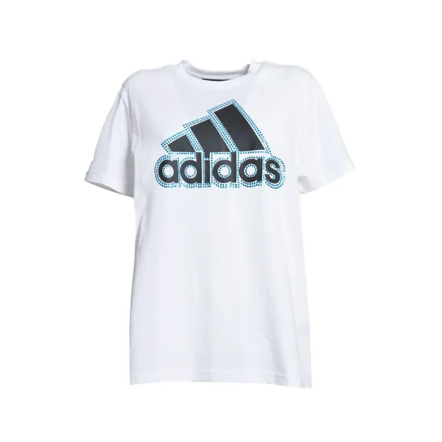 Caban Romantic x Adidas CBTSHIRT1 t-shirt donna bianco azzurro cotone