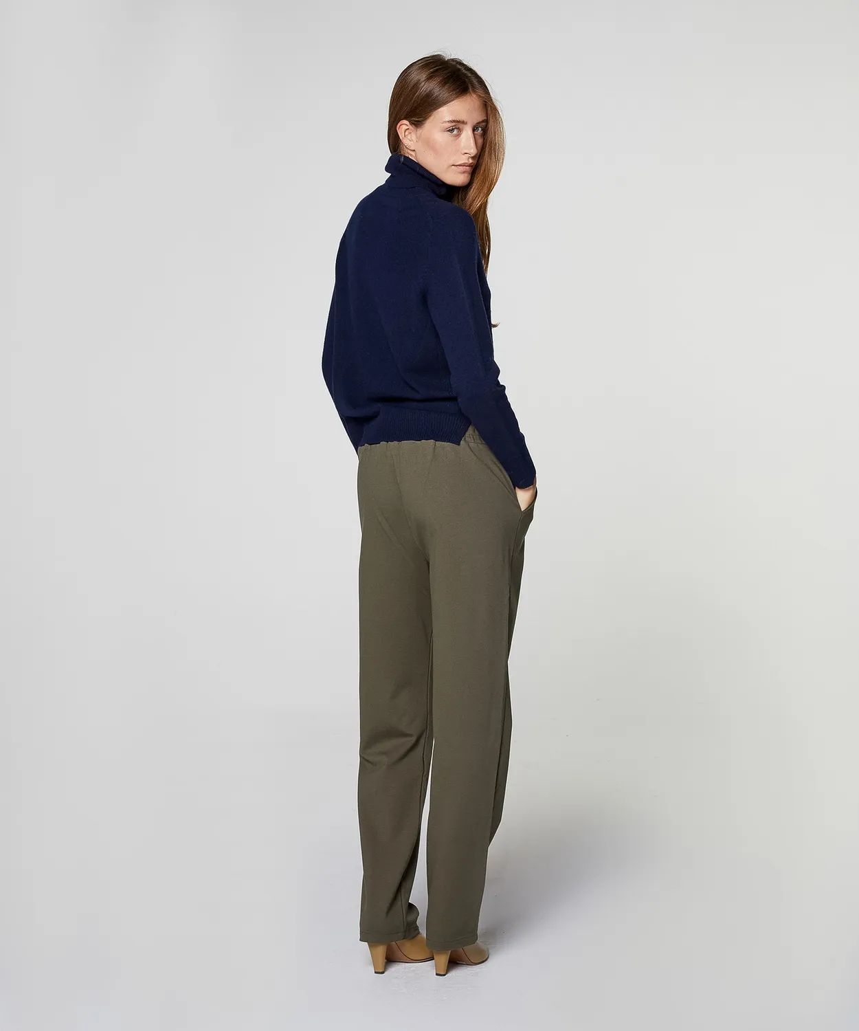 Rodier Dolcevita Cashmere Maglione Blu Marino