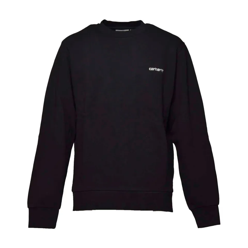 Carhartt WIP I033657 felpa nera in cotone XS