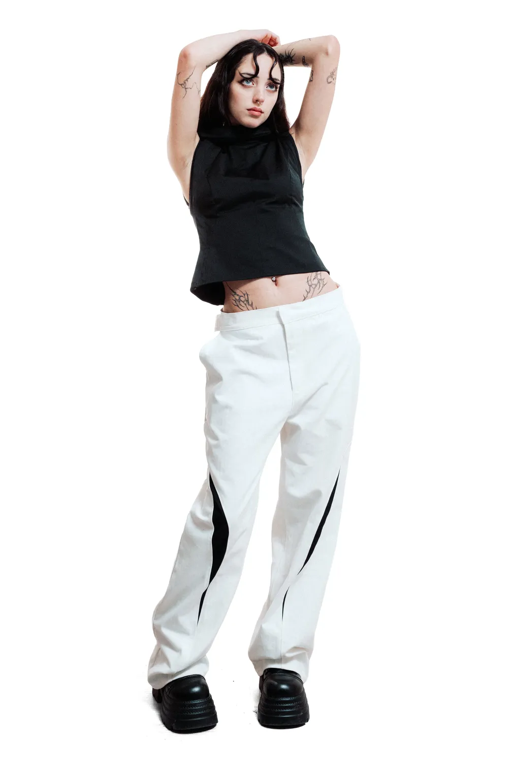 Marcello Pipitone Pope Pants pantaloni cotone 4 tasche