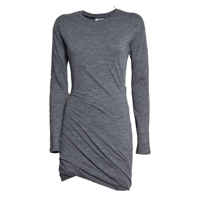Jil Sander J02CT0634 abito grigio lana donna