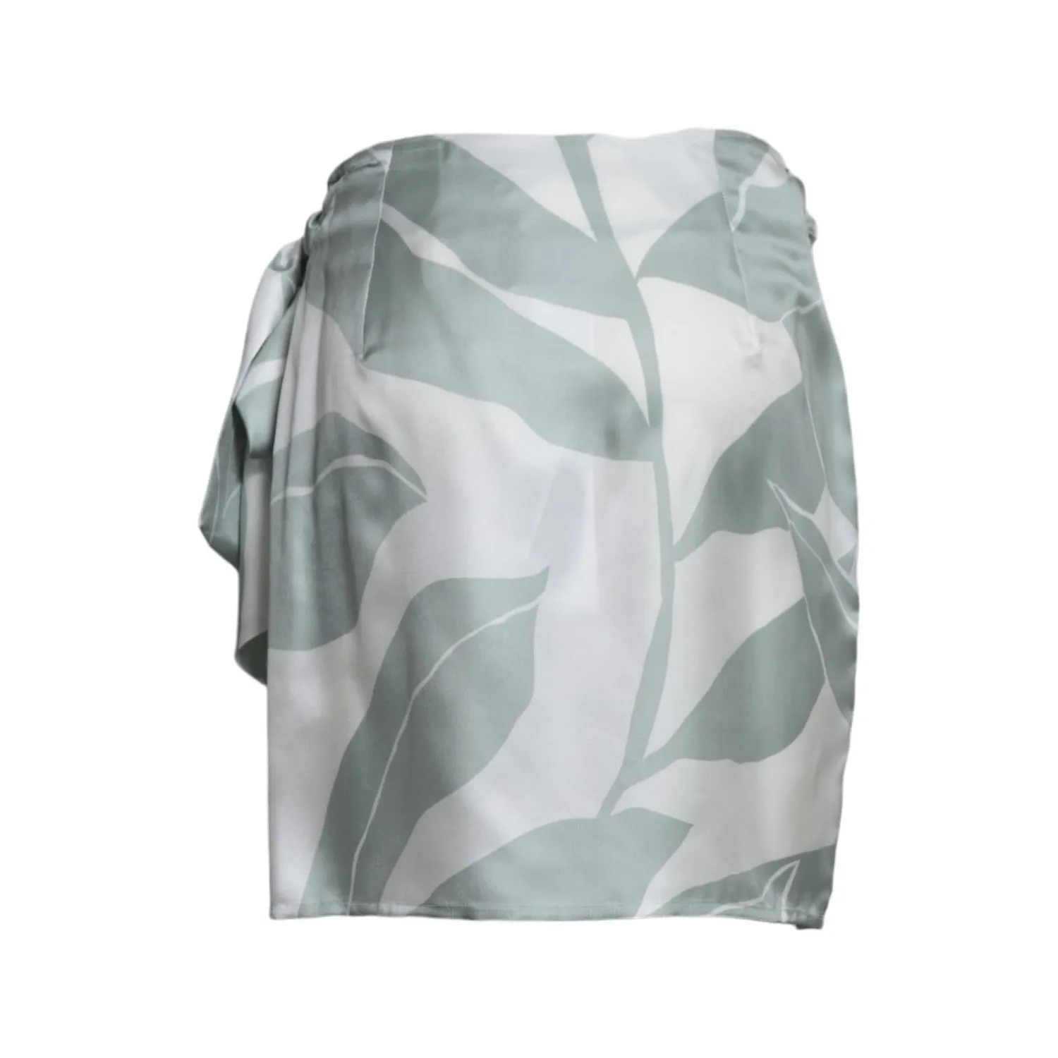 Max Mara 2611101042600 gonna donna bianco verde seta