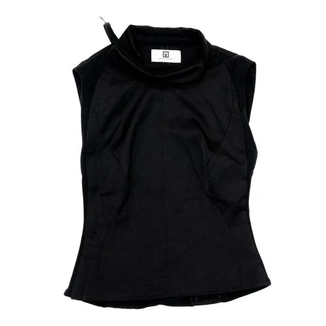 Marcello Pipitone Eclisse top smanicato cotone con zip