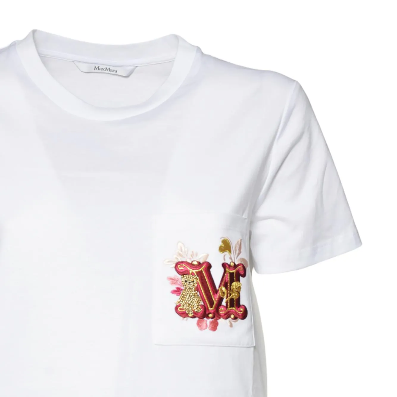 Max Mara 2511941021600 Nunzio t-shirt bianca