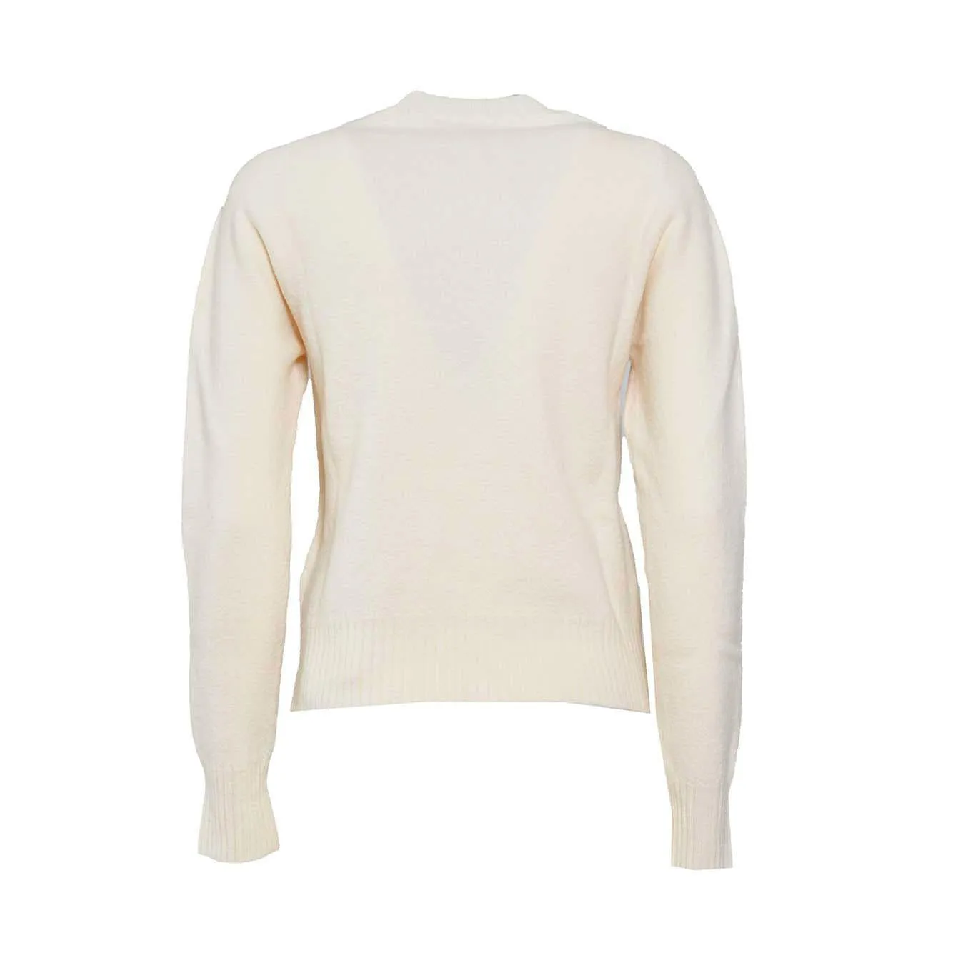 Jil Sander J01GP0103J14603 pullover panna lana bouclé
