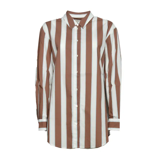Saint Barth Brig001 Brigitte Shirt camicia donna cotone beige