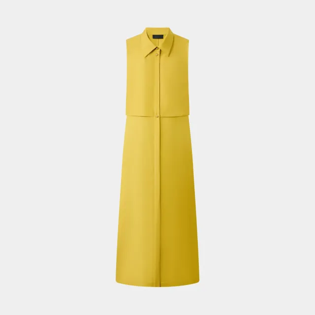 PORTS SS25 vestito giallo Golden Glow con bottoni