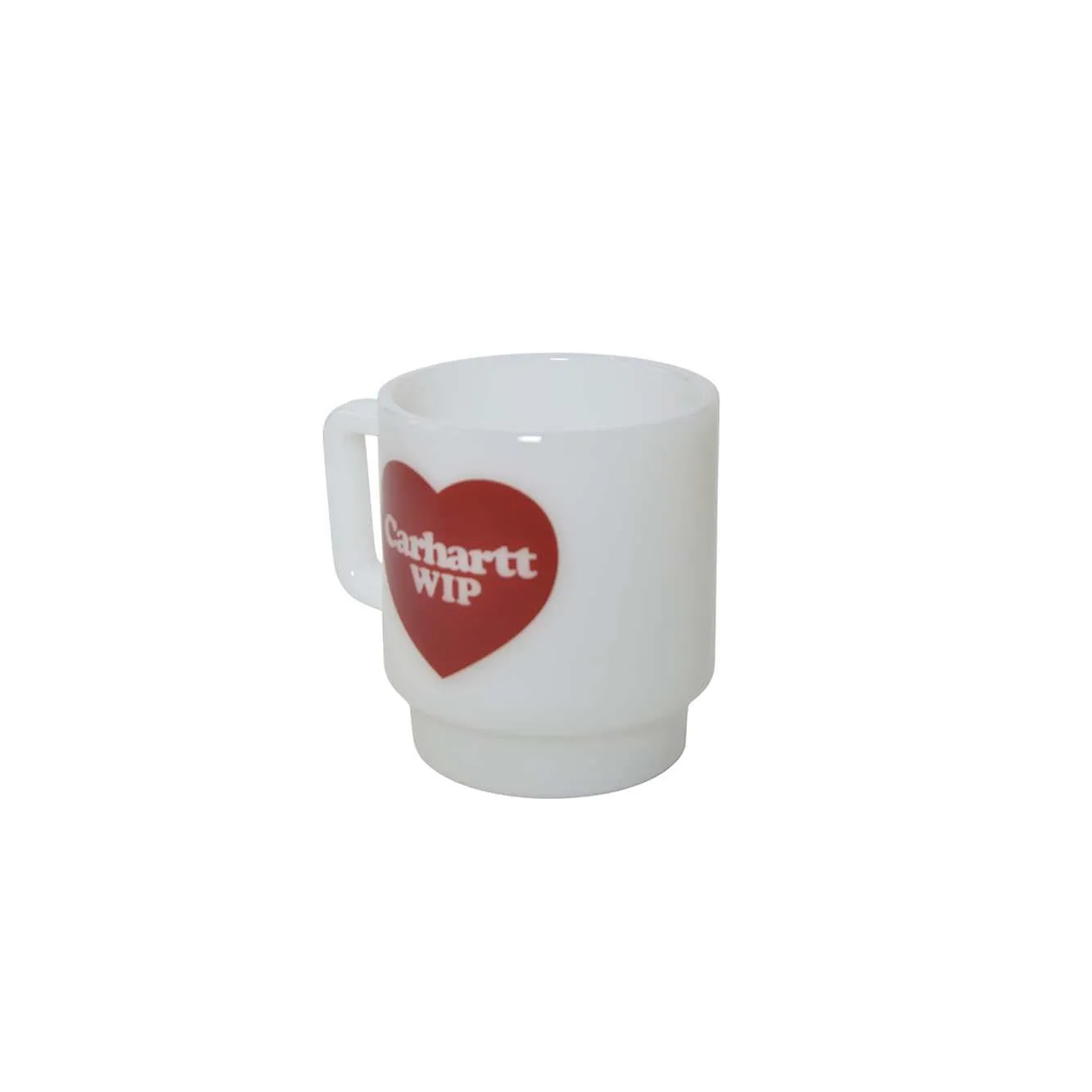 Carhartt WIP I035873 mug vetro cuore bianco